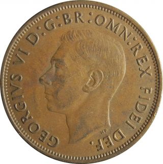Key Date 1950 Great Britain Penny In Extremely Fine (164) (rare)