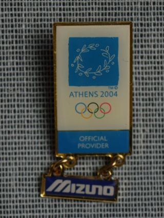 Athens 2004 Olympic Pin Mizuno Official Provider Rare - Dg