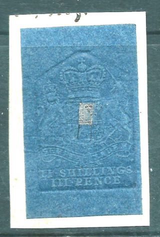 Rare King George I Fiscal/revenues Stamp 2s/3d Blue Embossed C1719 R3507s