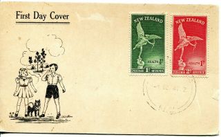 Zealand 1947 Health - Eros - Pinnacle Stamp Company Postcard – Rare