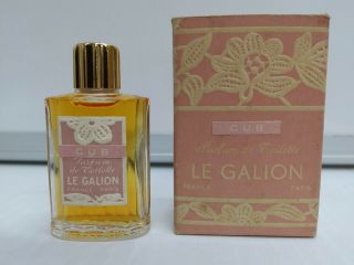 Le Galion Cub (snob?) Perfume Paris 1/3 Oz Vintage,  Rare,  Full Bottle 1950 