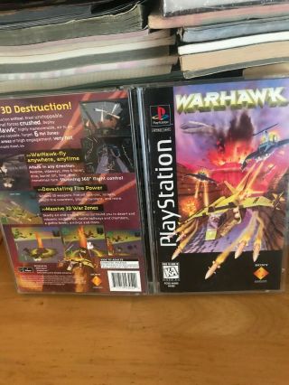 Warhawk (sony Playstation 1,  1995) Rare Longbox Complete