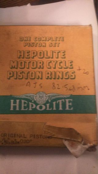 Rare Vintage Ajs,  20 Piston Rings