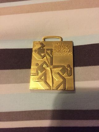 West Athletic Cup 1980 Winterthur Medal Rare