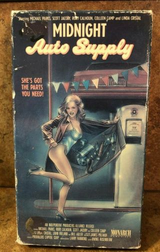 Midnight Auto Supply (vhs) Cult Comedy Rare Never On Dvd Monarch Video