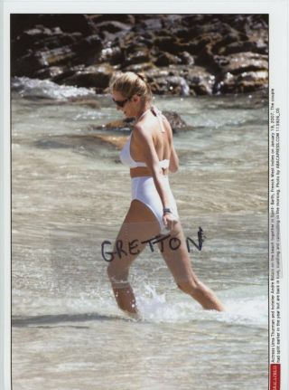 Sexy Uma Thurman In Bikini Rare Press Photo 3