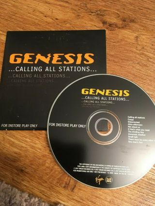 Genesis - " Calling All Stations " - Rare Virgin Promo Only Cd 1997 - Gencdp6 - As