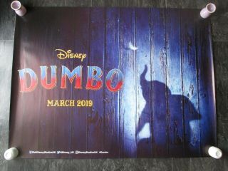 Dumbo Uk Movie Poster Quad Double - Sided Cinema Poster Disney 2019 Rare