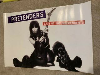 Pretenders Last Of The Independents Rare Promo Poster 24x36 1994 Hynde