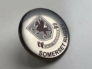 Somerset County Rugby Union Official Lapel Pin Badge Rare