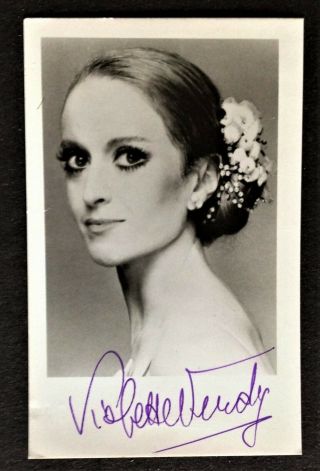. Signed By Violette Verdy.  Rare Photograph.  Ballet Theater.  York City Ballet