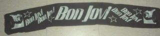 Bon Jovi Scarf Headband Wall Hanging Cravat Bon Jovi European Tour 1993 Rare