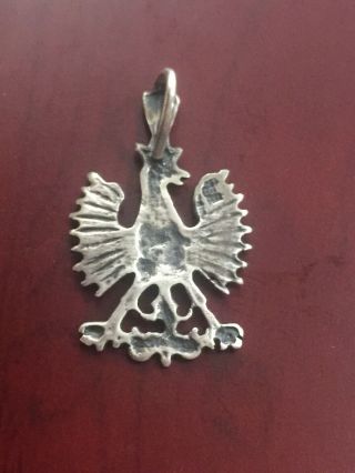 Rare Vintage Or Antique Prussian Or Russian Eagle Pendant Marked 14kt DB 2