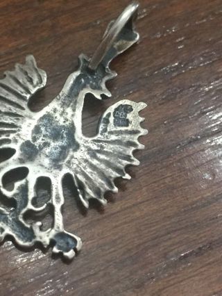 Rare Vintage Or Antique Prussian Or Russian Eagle Pendant Marked 14kt DB 5