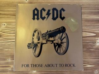 Ac/dc - For Those About To Rock - Vinyl Lp Album,  Rare,  Rock