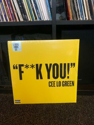 Cee Lo Green 12” Vinyl F K You Explicit Version Rare Yellow Vinyl