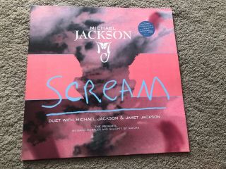 Rare Remix 12” Vinyl Michael Jackson And Janet Jackson Pink Sleeve Scream 12”