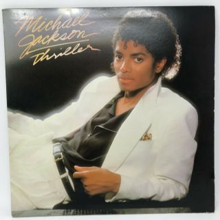 Michael Jackson Thriller Lp Vinyl Record Rare Promo First Pressing Qe - 38112 Ex