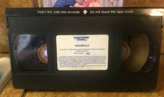 Oddballs (VHS) 80 ' s teen sex comedy Lightning Video RARE 4