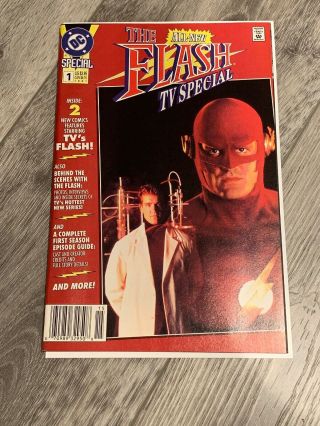 The Flash Tv Special 1 - Rare Newsstand - 1991 Dc Comic John Wesley Shipp