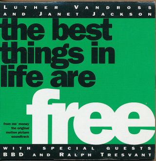 Luther Vandross And Janet Jackson Best Things In Life.  Rare Promo Dj Cd Single