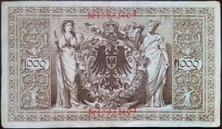 Germany Reichsbanknote - 1000 mark - year 1910 - rare - Goldmark 2