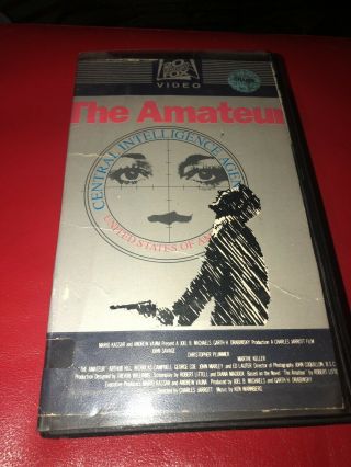The Amateur Vhs Tape 1981 Vintage Rare John Savage Film