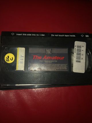 The Amateur VHS Tape 1981 Vintage Rare John Savage Film 3