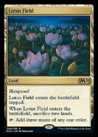 Mtg Magic: The Gathering Core 2020 Lotus Field Rare Near
