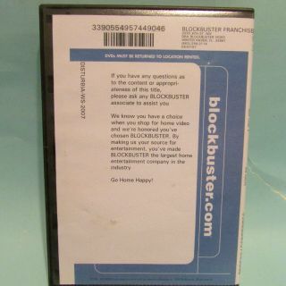BLOCKBUSTER VIDEO RENTLE DVD (DISTURBIA) DEFUNCT VIDEO STORE DVD RARE 2