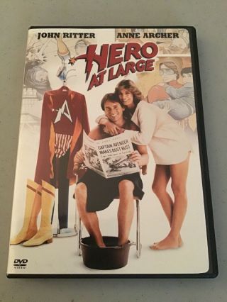 Hero At Large (dvd,  2005) John Ritter Vg Shape Rare Oop Anne Archer Region 1