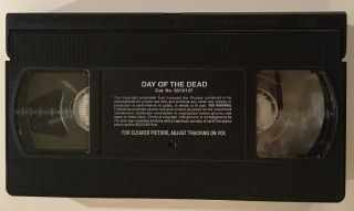 Day Of The Dead VG,  VHS George A.  Romero Dawn RARE 1997 Anchor Bay Edition 2