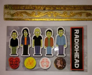 2001 Rare - Radiohead - I Might Be Wrong - Promo - Cut Out Stickers - South Park Set