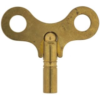 Rare Antique Brass Clock Winding Key 11 (4.  6 Mm)