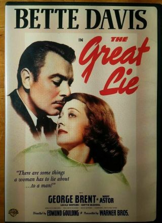 The Great Lie Dvd Bette Davis Mary Astor Rare Oop Like Region 1
