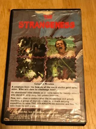 The Strangeness VHS Rare Horror Big Clamshell Box Stop Motion Animated Monster 2
