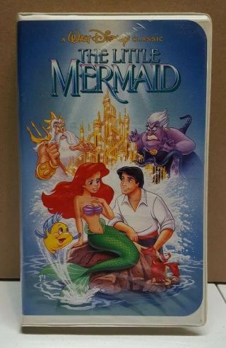 The Little Mermaid Walt Disney Black Diamond Classic (vhs) Banned Cover Art Rare