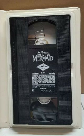 THE LITTLE MERMAID Walt Disney BLACK DIAMOND CLASSIC (VHS) BANNED COVER ART RARE 4