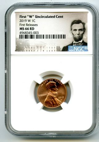 2019 W Lincoln Penny Ngc Ms66 Rd Uncirculated Cent First Releases Rare Pop=15