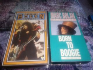 Marc Bolan On Video Vhs,  Born To Boogie Movie.  Very Rare.  2 Vhs 