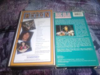 Marc Bolan On Video Vhs,  Born to Boogie Movie.  Very RARE.  2 vhs ' s 2