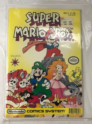 Nintendo Comics System Mario Bros No.  3 Valiant Rare Vintage