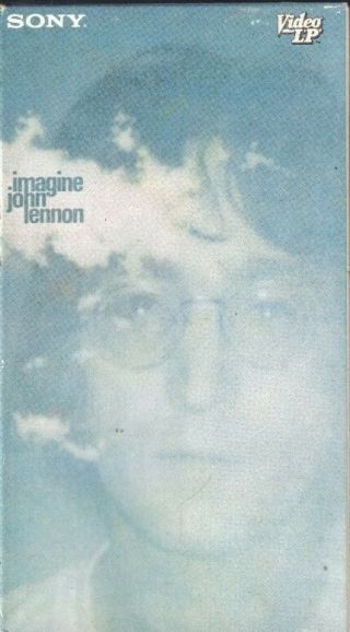 John Lennon Imagine Vhs Rare Classic Rock 1972 1986 Beatles Video Lp