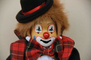 Vintage Porcelain Clown Doll Hand Painted Creepy Doll Rare