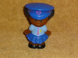 Fisher Price Little People Rare African American Police Officer Girl Mom