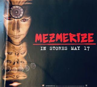 System Of A Down - " Mezmerize " Promo Poster In Stores May 17th,  2005 Rare