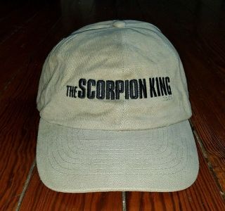 Rare 2002 The Scorpion King Movie Promo Hat - The Rock Dwayne Johnson Mummy