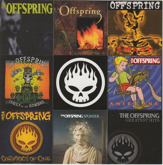 The Offspring Greatest Hits Rare Promo Sticker Sheet 