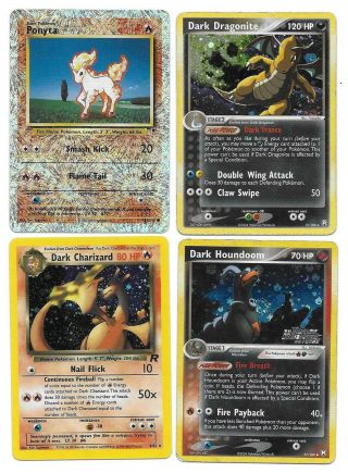 Rare - Dark Houndoom Pokemon Card - Reverse Holo - (37/109) Ex Team Rocket