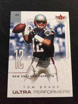 2004 Fleer - Tom Brady - Rare Ultra Performers Sp 1up - Patriots G.  O.  A.  T $$$$